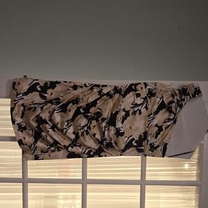 Black and Cream Patterned Dress